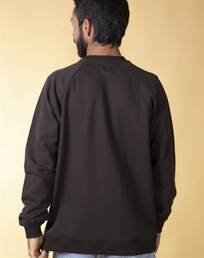 Elsk - Globe Men's Raglan Crewneck Sweatshirt - Soil Brown